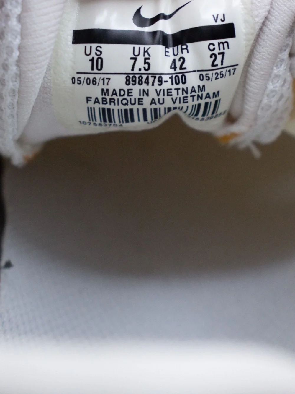 Nike Flex Trainer 7 White Athletic Shoes 898479-100 Women's Size 10